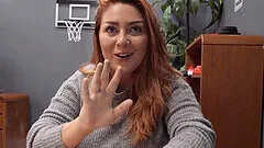 Bubble butt Krissy Knight gives head and rides in reverse cowgirl