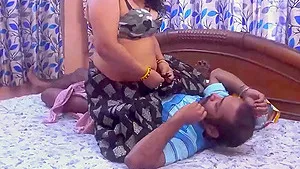 Homemade video of a horny brunette wife being fucked on the bed