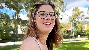 Cum on tits for adorable Ellie Nova who loves having deep sex