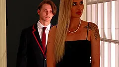 Small tits blonde Marsianna Amoon moans during passionate sex