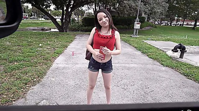 Stunning nude teen tries exclusive bang bus nude porn