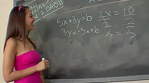 Hot college chick gets fucked in the office - Nadia Noel