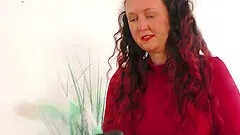 Solo chick Bec Beauty strips down and masturbates with a dildo