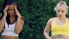 Rough group dicking with kinky Kira Noir and Anna Claire Clouds