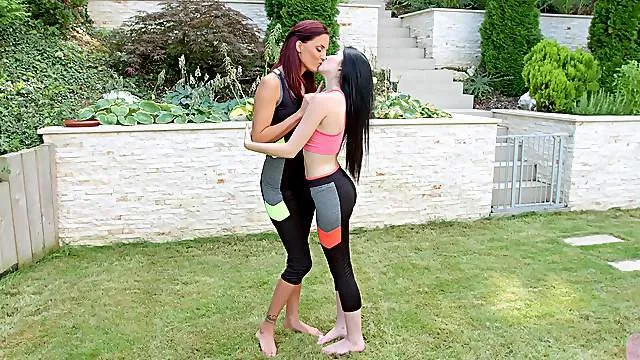 Impeccable pussy licking lezzie moments for two slim amateurs