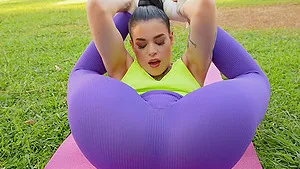 Saba Lapiedra with hot ass getting fucked outdoors in public