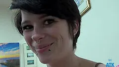 Smooth fucking in POV with small tits roommate Kitty Lynn. HD