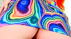 Solo Azura Alii anal sex with toy on office desk