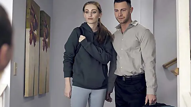 Mommy is keen to try this young dick along with her step daughter