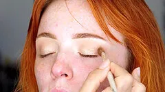 Skinny redhead model Madi Collins loves teasing backstage. HD