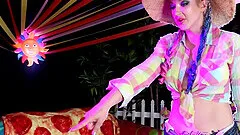 Hardcore interracial fucking with big butt white slut Leya Falcon