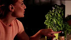 Erotic fucking after a diner with adorable model Eva Berger