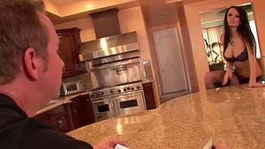 Provocative model Alektra blue in fishnet gets fucked in the butt