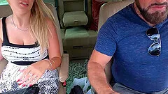 Hardcore fucking in the back of the car with blonde Shany Sky