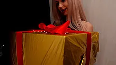 Stunning Purple gets double penetrated by a dick and a machine