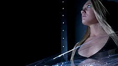 Round ass model AJ Applegate gets tied up and rough fucked - BDSM