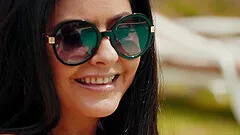 Interracial pussy and ass fucking makes small tits Mariska X cum