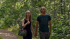 Quickie in the local woods with hot ass girlfriend Trixie Fox