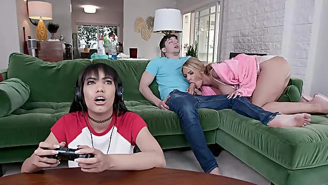 MILF shows young step son  what a woman can do to his dick