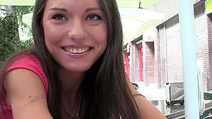 Homemade video in HD with a brunette getting cum in mouth