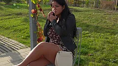 Amy Amor having fun while sucking a big black cock before being fucked