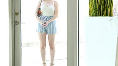 Interracial FFM threesome during casting for Summer and Matti