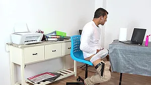 Hardcore fucking in the office with creampie for Cara Chanel