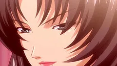 Slutty anime babe lifts up her skirt and takes it in her ass