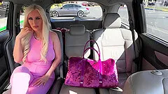 Blonde hottie Tiffany Madison gets fingered and fucked in the car