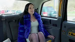 Rough dicking in the back of a car with brunette Adriana Rys