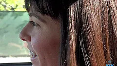 Close up foot fetish video of brunette Vera King sucking a dick