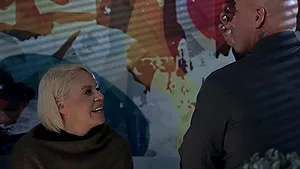 Small tits MILF Helena Locke gives head and gets fucked hard