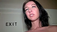 Naughty stripper Chanel Kiss takes off her thong to ride a lucky man