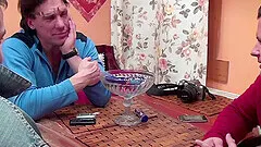 Skinny man and his older friend team up to fuck a dirty granny