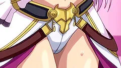 Pink haired anime chick spreads her legs for a hard pecker