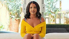 Tattooed slut Nina gets her pussy stuffed with a big black cock