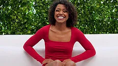 Naughty chicks Mia and Lily have a threesome with a casting agent