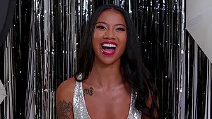 Interracial fucking with seductive ebony chick Ameena Green