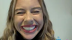 Blonde Summer Vixen gives her boyfriend a blowjob in the car