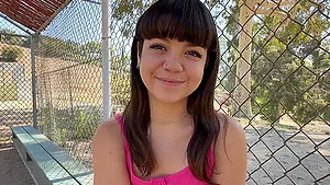 bubble butt Mochi Mona teases outdoors and gets fucked in the car