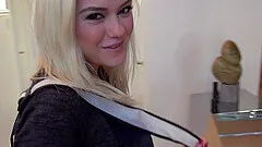 Blonde Chloe Foster with small tits enjoys while being fucked