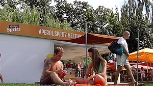 Sexy Czech girlfriend gets ass fucked in the nature - cuckold