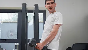 Blonde MILF Louise Lee does yoga and wants to be fucked hard