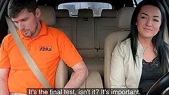 Amazing fucking in the car ends with a facial for cute Zuzu Sweet