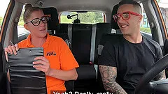 Amazing fucking in the car with shy but cute instructor Elisa Tiger