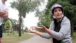 Cuckold video of cheating girlfriend Jennifer Mendez riding a cock