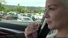 Blonde Elsa Jean with small tits enjoys while being fucked - POV