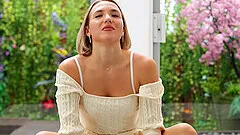 Jeny enjoys while sucking her boyfriend's big black cock