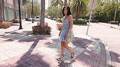 Bianca Bangs with small boobs gets fucked hard in the car