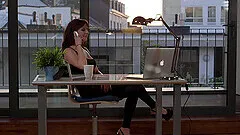 Lana Fever enjoys while sucking her boyfriend's big black cock